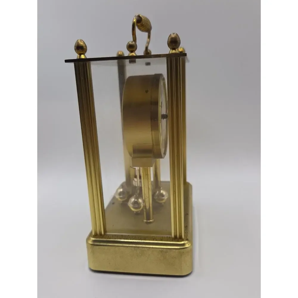 Classic London Clock Co. Brass Glass Mantel Carriage Clock Quartz Not Working